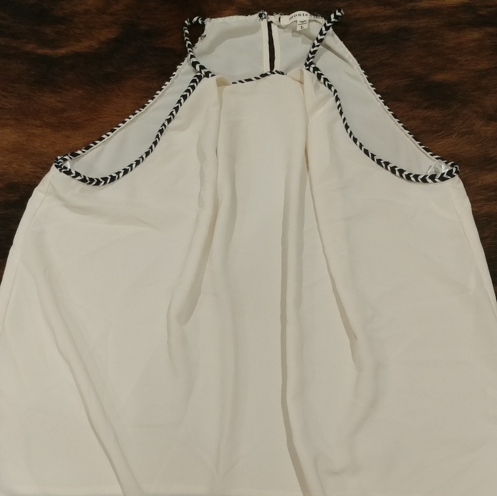 White flowy tank
